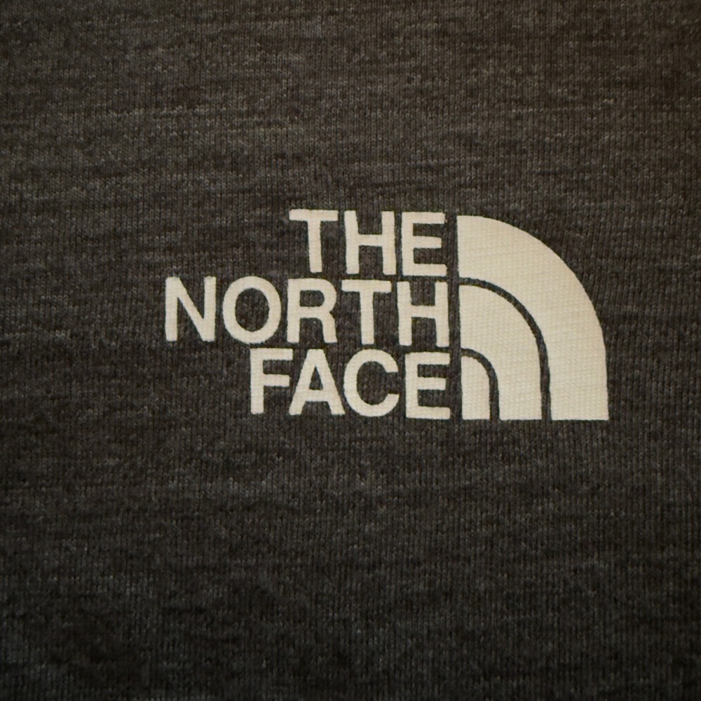 The North Face Hoodie Mens Medium Gray Henley Long Sleeve Lightweight Logo Pouch - Picture 5 of 10